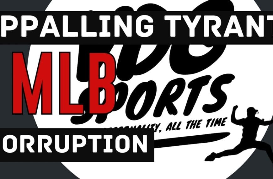 MLB corruption NEVER apologizes for being an appalling TYRANT