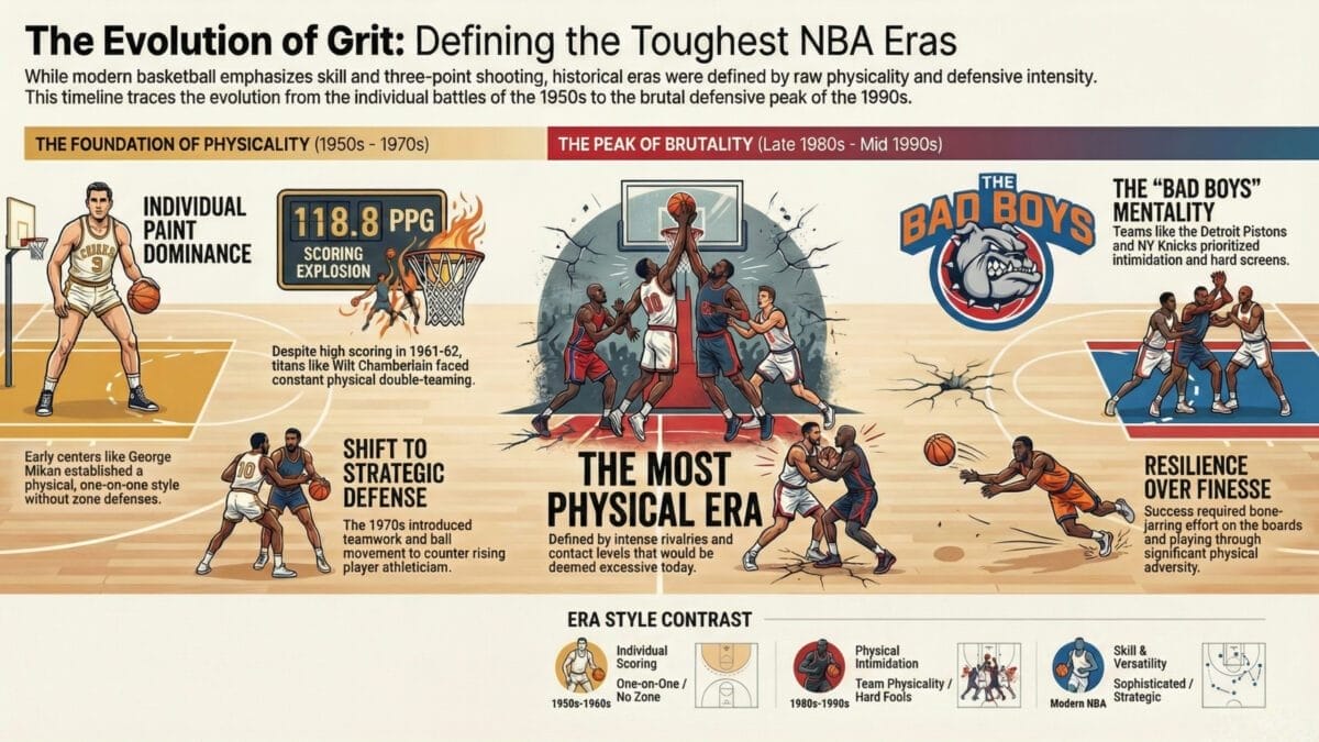 The Toughest NBA Eras: Comparing Physicality and Defense